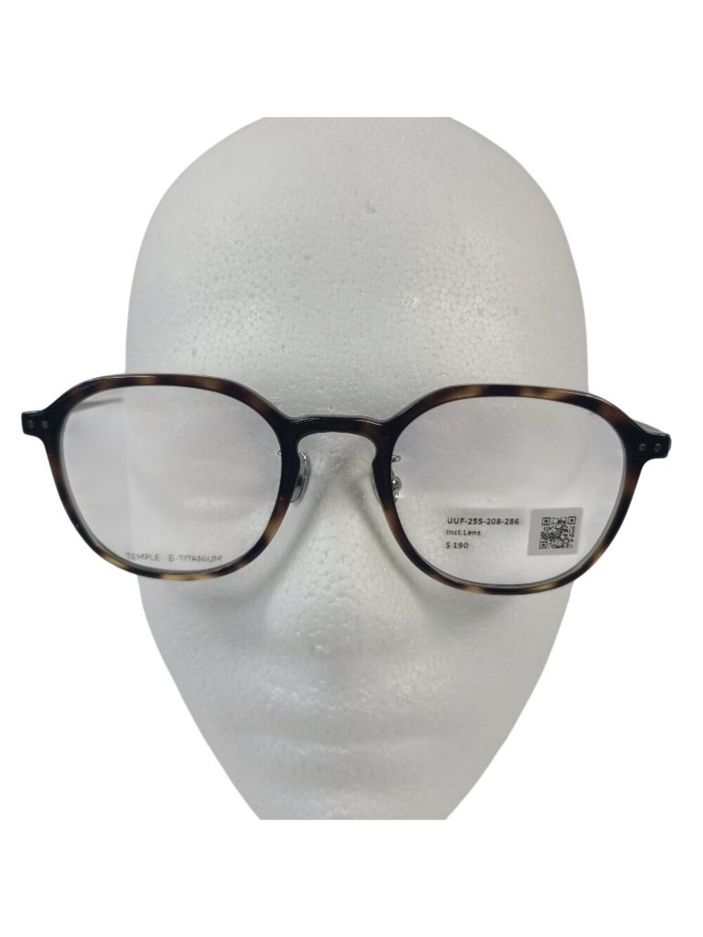 NEW Jins Combination Titanium 208 286 Tortoise Round Glasses